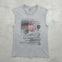 90年代 USA製 Levi's リーバイス プリント タンクトップ ノースリーブ カットオフ メンズXL相当 古着【中古】