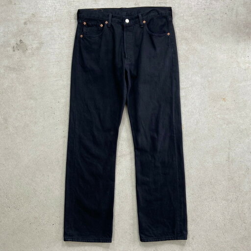 00年代 Levi's ユーロリーバイス 501-0165 ブラックデニムパンツ メンズW34 古着【中古】 00年代 Levi's ユーロリーバイス 501-0165 ブラックデニムパンツ メンズW34 古着【中古】