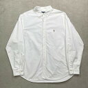 90年代 Ralph Lauren ラルフローレン CLASSIC FIT コットンシャツ メンズ2XL 古着【中古】【AS2509】