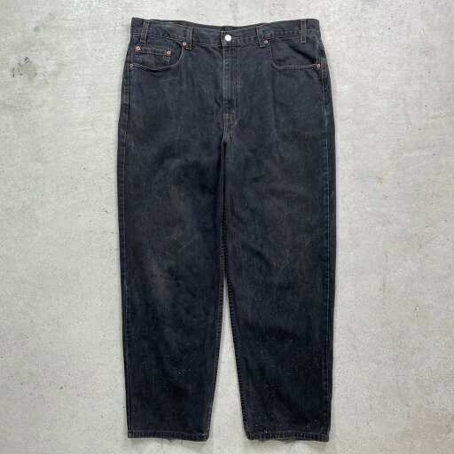 90〜00年代 Levi's リーバイス 550 RELAXED FIT ブラックデニムパンツ テーパード メンズW40 古着【中古】 90〜00年代 Levi's リーバイス 550 RELAXED FIT ブラックデニムパンツ テーパード メンズW40 古着【中古】