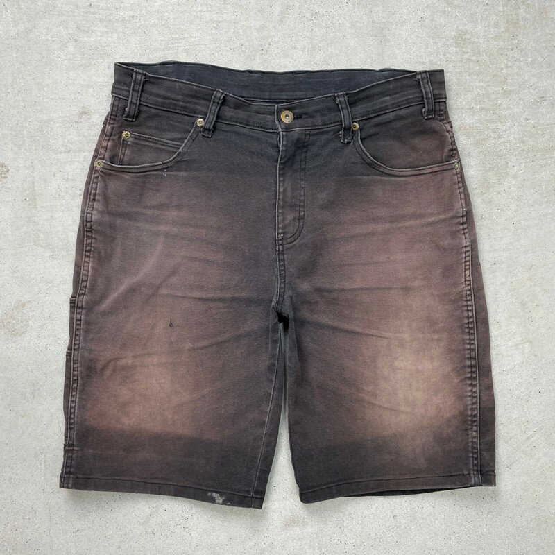 鬼フェード Dickies ディッキーズ ダックワークショーツ ペインターショーツ ハーフパンツ メンズW34相当 古着【中古】