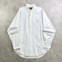 90年代 Ralph Lauren ラルフローレン YARMOUTH ボタンダウンシャツ メンズXL相当 古着【中古】【AS2509】