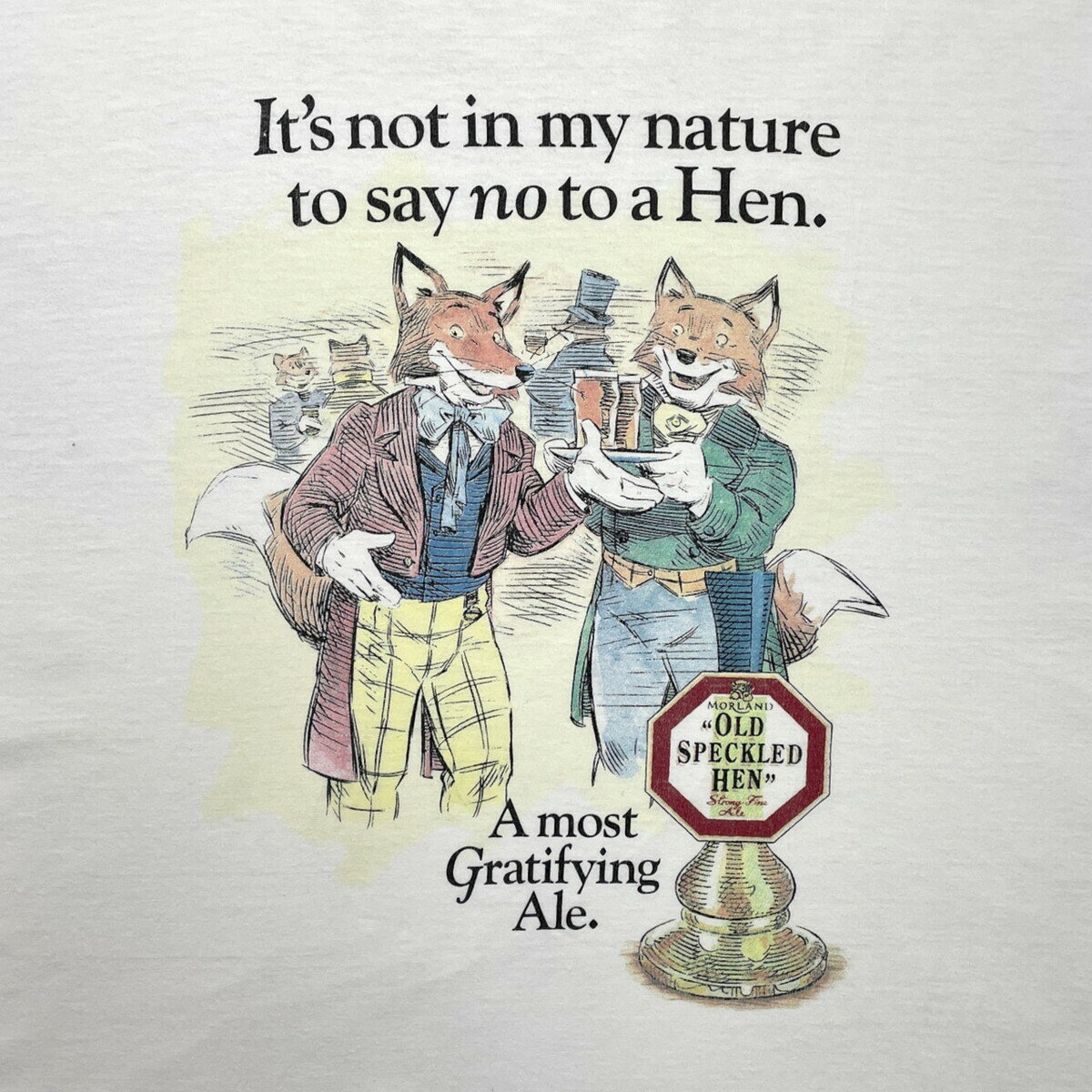 90年代 OLD SPECKLED HEN ビール 企業ロゴプリントTシャツ メンズ2XL相当 古着【中古】【AS2509】