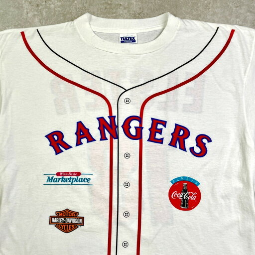 00年代 MLB TEXAS RANGERS KEVIN ELSTER プリント Tシャツ ユニフォームプリント メンズXL 古着【中古】 00年代 MLB TEXAS RANGERS KEVIN ELSTER プリント Tシャツ ユニフォームプリント メンズXL 古着【中古】