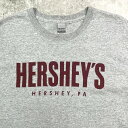 HERSHEY'S ハーシーズ チョコレート 企業ロゴプリントTシャツ メンズL 古着【中古】【SS30】