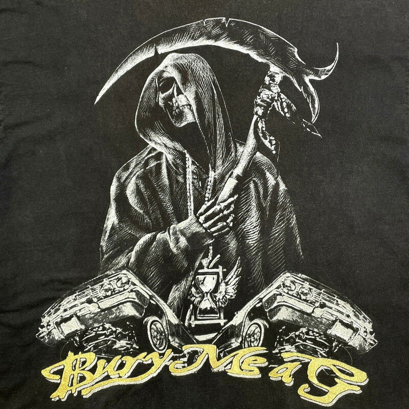 スーパービッグサイズ 00年代 スカル 死神 プリントTシャツ メンズ3XL 古着【中古】【SS30】