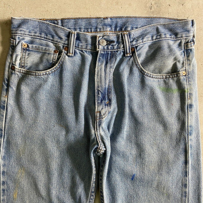 Levi's リーバイス 505 ストレート デニムパンツ メンズW32 古着【中古】【AS2509】