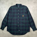 90年代 Ralph Lauren ラルフローレン ブラックウォッチ チェックシャツ メンズL 古着【中古】