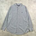 90年代 Ralph Lauren ラルフローレン LOWELL SPORT ガンクラブチェックシャツ メンズXL相当 古着【中古】