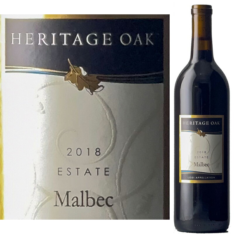 Heritage Oak Malbec 2018 ヘリテージ・オーク マルベック 2018 　カリフォルニアワイン ロダイ 赤ワイン マルベック Sustainable サスティナブル