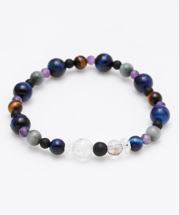 岩座(いわくら)公式店 [ラピスタイガーアイ虎目三色繋ブレスレット] 岩座 お清め 浄化 天然石 パワーストーン 誕生石 願掛け アクセサリー 女性　数珠【金運・仕事/対人】 2CHZ9722