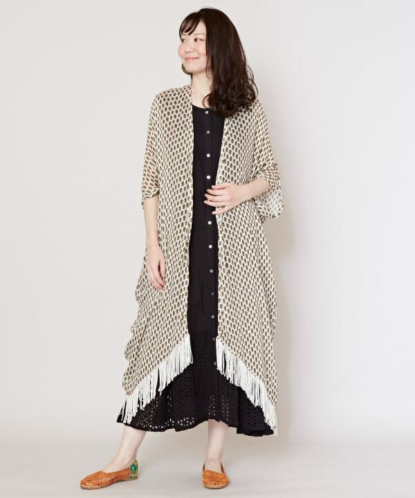 チャイハネ公式店 [ピンクシーカーデ] エスニック アジアン ボヘミアン ファッション 羽織り/カーデ IAC-3145のサムネイル