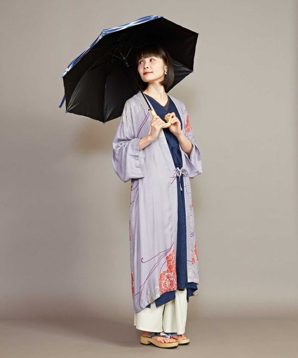 倭物やカヤ公式店 [【遮光率90%以上】雪花の日傘（晴雨兼用）] 和柄 和モダン 和服 レトロ モダン 和服 和 洋服 昭和レトロ 和小物 7STP1202