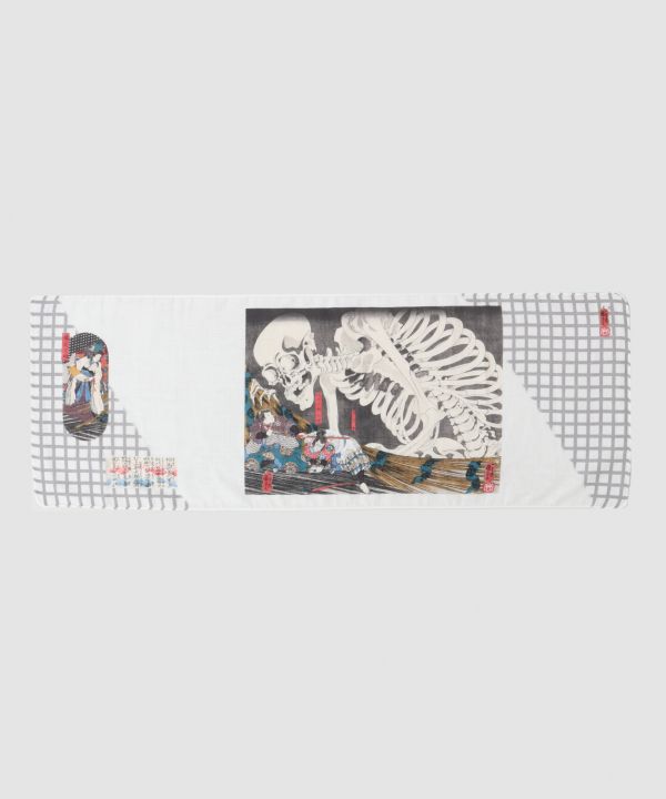 樂天商城 - 倭物やカヤ公式店 [がしゃ髑髏手拭] 和柄 和モダン 和服 レトロ モダン 和服 和 洋服 昭和レトロ 手ぬぐい 手ぬぐい 8YZP0244
