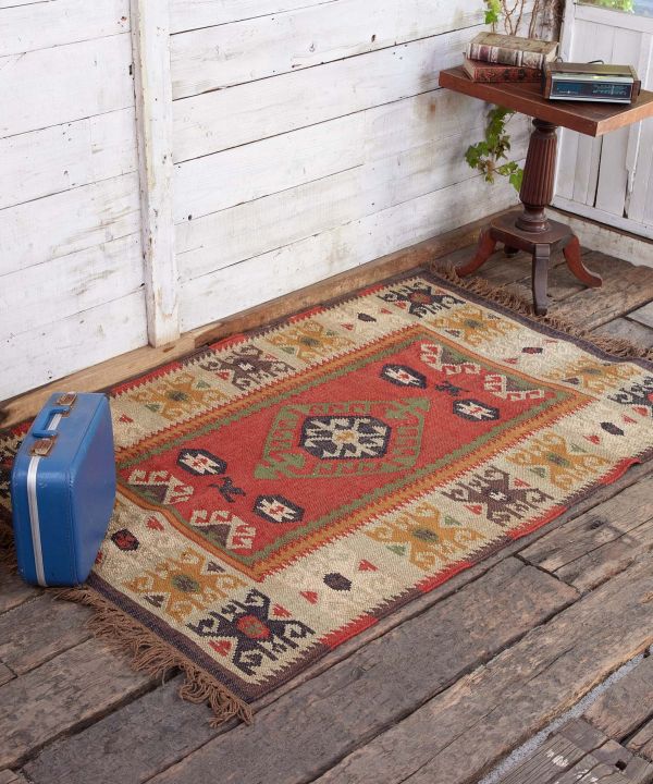 チャイハネ公式店 [シムリックラグ 180cm×120cm] エスニック アジアン ボヘミアン ファブリック ラグ/マット ISTP3801