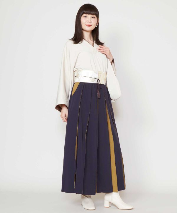 倭物やカヤ公式店 [隠れ色八掛スカート] 和柄 和モダン 和服 レトロ モダン 和服 和 洋服 昭和レトロ ファッション レディースボトムス 7CQ-3119 cayhane-10066929 アミナコレクション 公式 サンプル画像2