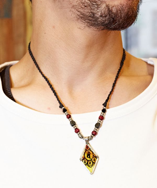 【10%OFFクーポン 11.20 20:00～11.27 1:59】チャイハネ公式店 [ピンインネックレス] エスニック アジアン ボヘミアン アクセサリー ネックレス IJCZ9102