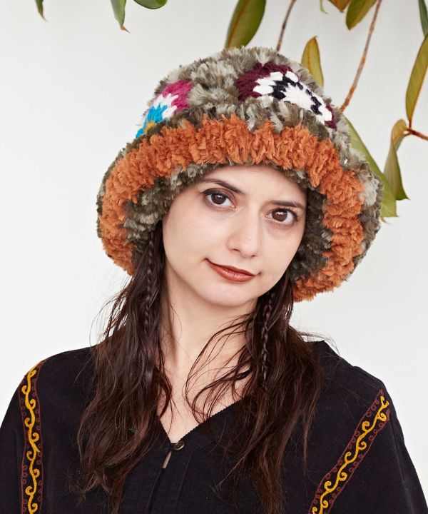 チャイハネ公式店 [クロシアハット] エスニック アジアン ボヘミアン ファッション雑貨 帽子 NSRP3301のサムネイル