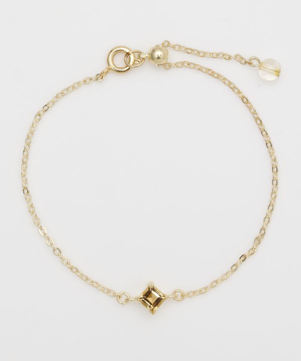 【10%OFFクーポン 11.20 20:00～11.27 1:59】岩座(いわくら)公式店 [菱石ブレスレット[CITRINE]] 岩座 お清め 浄化 天然石 パワーストーン 誕生石 願掛け アクセサリー 石とメタルのアクセサリー 2CHZ5111