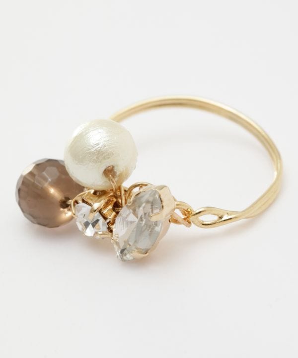 【10%OFFクーポン 11.20 20:00～11.27 1:59】岩座(いわくら)公式店 [美麗リング] 岩座 お清め 浄化 天然石 パワーストーン 誕生石 願掛け アクセサリー 石とメタルのアクセサリー 2KXZ9618