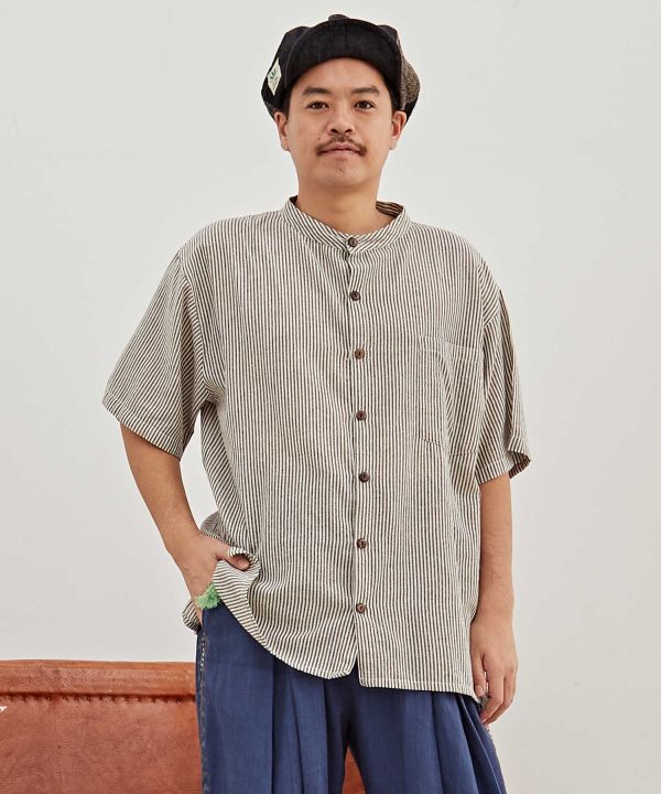 チャイハネ公式店 [チャキメンズシャツ] エスニック アジアン ボヘミアン ファッション トップス/メンズ NWW-5116 エスニックファッション