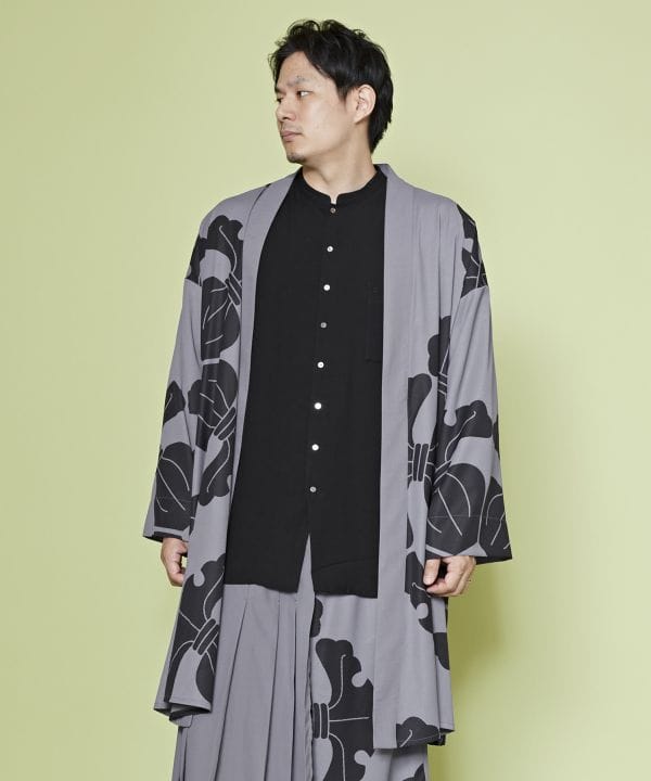 倭物やカヤ公式店 [紋どりメンズ羽織] 和柄 和モダン 和服 レトロ モダン 和服 和 洋服 昭和レトロ ファッション 羽織り/コート 7CQ-5112