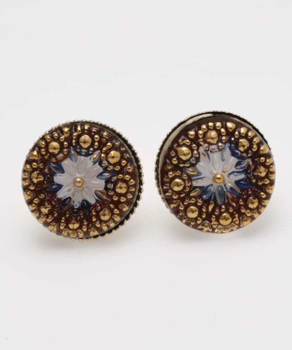 欧州航路公式店 [【Fromチェコ】モナミチェコボタンピアス] ヨーロッパ雑貨 ファッション 北欧 アクセサリー ピアス LSJZ5201