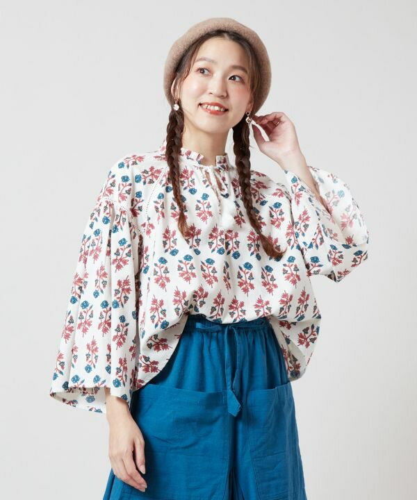 チャイハネ公式店 [アログレTOP] エスニック アジアン ボヘミアン ファッション トップス/レディース IDS-5301のサムネイル