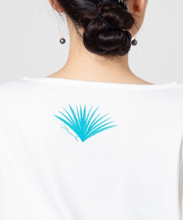 Maunaloa公式店 [パームリーフTシャツ(7分袖)] マウナロア フラ フラダンス衣装 レッスン用品 Maunaloa その他フラ用ウェア YCA-5306 3