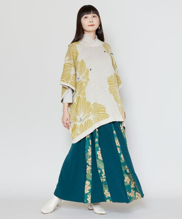 倭物やカヤ公式店 [四季の冬装い八掛スカート] 和柄 和モダン 和服 レトロ モダン 和服 和 洋服 昭和レトロ ファッション レディースボトムス 7CQ-4313 cayhane-10076492 アミナコレクション 公式 サンプル画像3