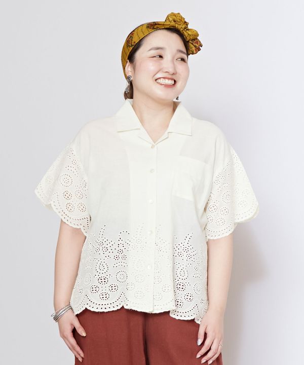 乐天商城 - チャイハネ公式店 [ヴィハナシャツ] エスニック アジアン ボヘミアン ファッション トップス/レディース IRA-5203 エスニックファッション