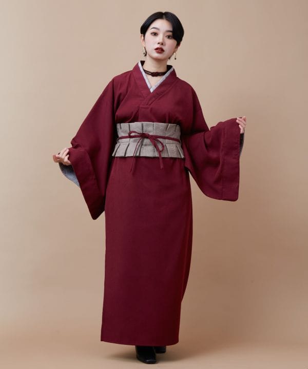倭物やカヤ公式店 [流水洒落着帯スカート] 和柄 和モダン 和服 レトロ モダン 和服 和 洋服 昭和レトロ ファッション レディースボトムス 7CQ-5114 cayhane-10074193 アミナコレクション 公式 サンプル画像2
