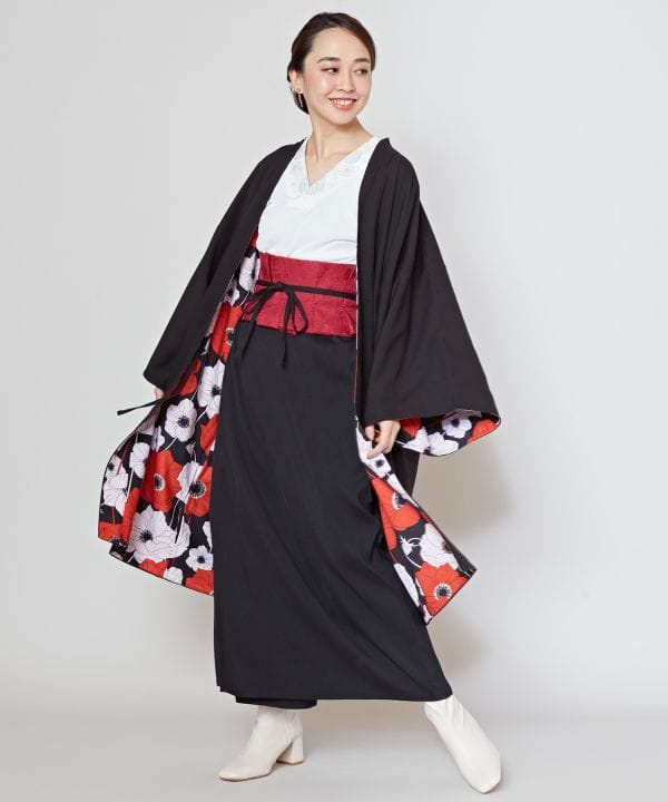 倭物やカヤ公式店 [流水洒落着帯スカート] 和柄 和モダン 和服 レトロ モダン 和服 和 洋服 昭和レトロ ファッション レディースボトムス 7CQ-5114 cayhane-10074193 アミナコレクション 公式 サンプル画像3