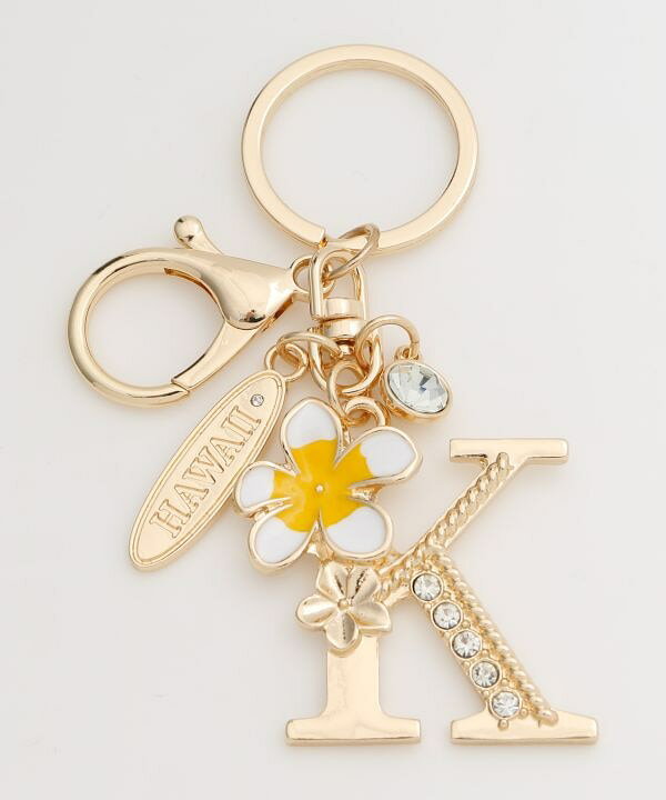 Hawaiian✨️ミニタッセルキーホルダー✨️プルメリア✿2点セット 楽天