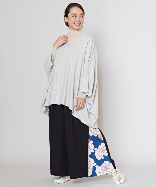 【SALE】倭物やカヤ公式店 [四季の春風八掛パンツ] 和柄 和モダン ファッション レディースボトムス7CQ-3101 cayhane-10070417 アミナコレクション 公式 サンプル画像3