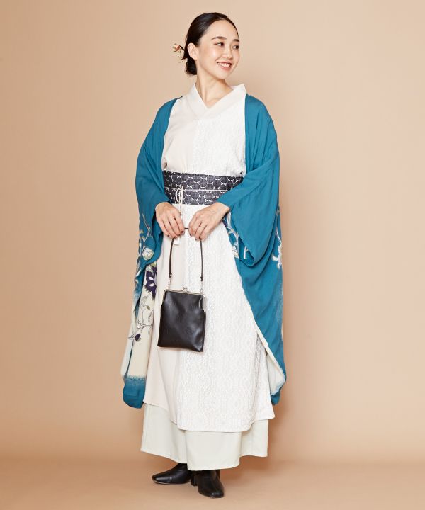 倭物やカヤ公式店 [【UVカット加工】花笑み振袖羽織] 和柄 和モダン 和服 レトロ ...