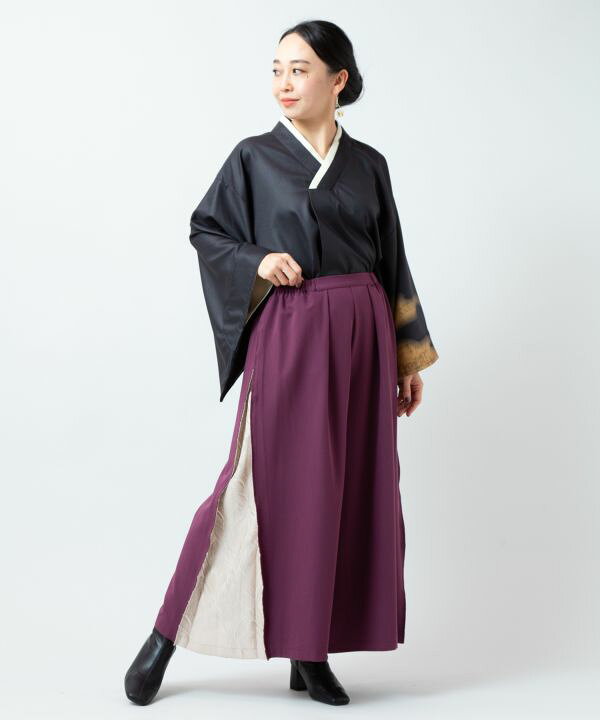 倭物やカヤ公式店 [春霰八掛パンツ] 和柄 和モダン 和服 レトロ モダン 和服 和 洋服 昭和レトロ ファッション レディースボトムス 7CQ-6102 cayhane-10077456 アミナコレクション 公式 サンプル画像3
