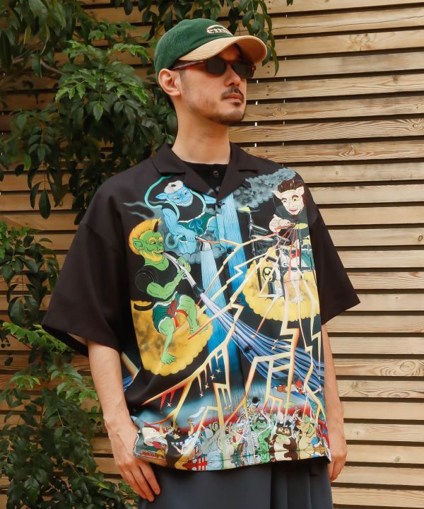 倭物やカヤ公式店 [アロハシャツ《鈴木ひょっとこ×倭物やカヤ》] 和柄 和モダン 和...