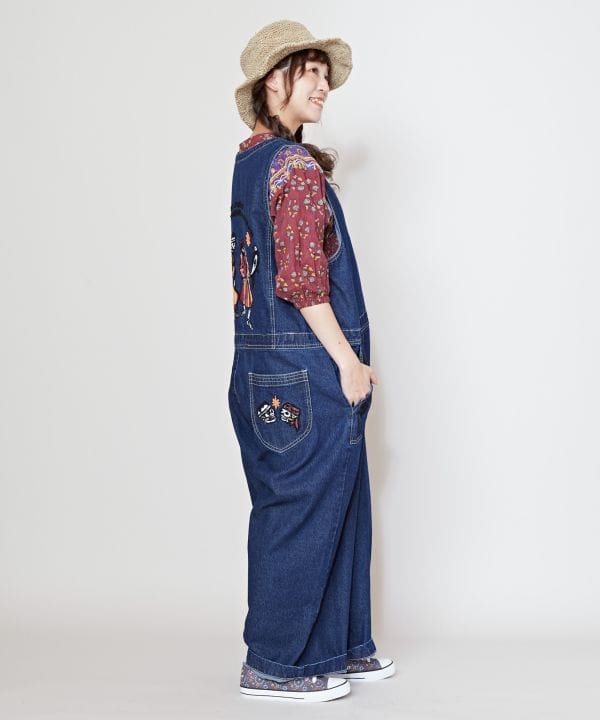 チャイハネ公式店 [カシュデニサロペ] アジアン ボヘミアン エスニック ファッション レディースパンツ/サロペ エスニックファッション NSR-5105 cayhane-10074406 アミナコレクション 公式 サンプル画像3