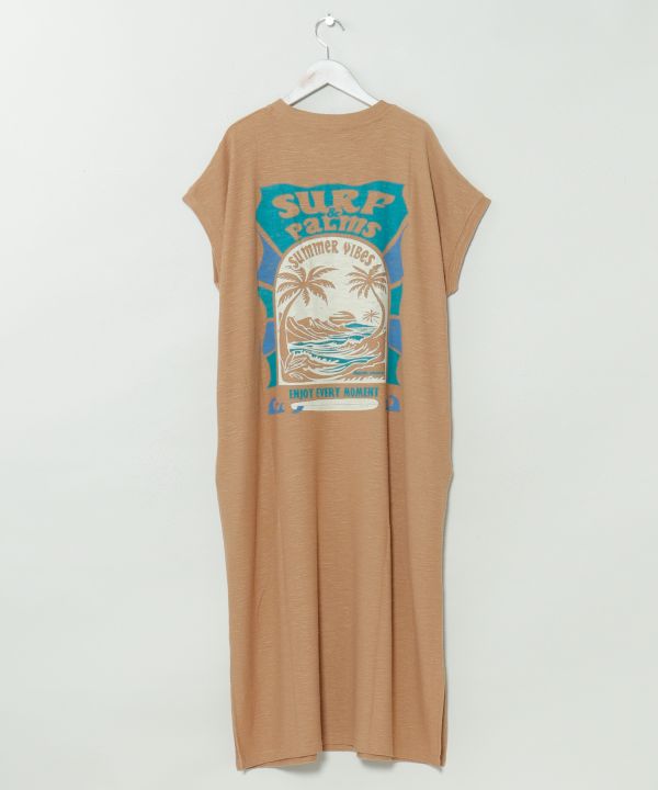 樂天商城 - Kahiko公式店 [ビーチリーワンピース【SURF&Palms】] カヒコ ハワイアン ハワイアン雑貨 ファッション ワンピース 42O-6211
