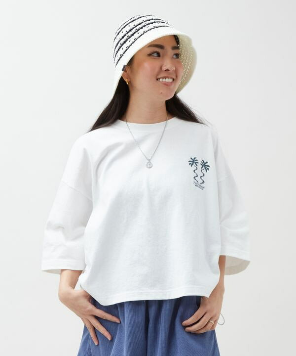 Kahiko公式店 [マニュエルTシャツ【SURF&Palms】] カヒコ ハワイアン ハワイアン雑貨 ファッション レディーストップス 4CG-6211 cayhane-10078753 アミナコレクション 公式 サンプル画像2