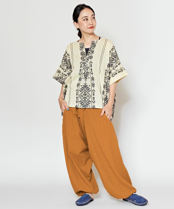 チャイハネ公式店 [コップンサルエルメンズパンツ]アジアン ボヘミアン エスニック ファッション レディースパンツ サロペ TLG-6601 cayhane-10078538 アミナコレクション 公式 サンプル画像2