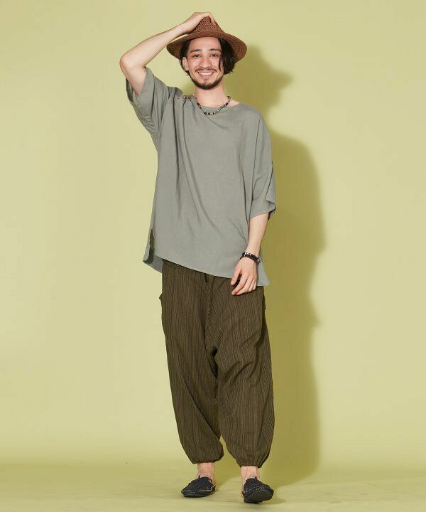 チャイハネ公式店 [コップンサルエルメンズパンツ]アジアン ボヘミアン エスニック ファッション レディースパンツ サロペ TLG-6601 cayhane-10078538 アミナコレクション 公式 サンプル画像3