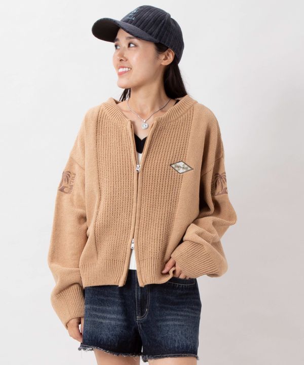 Kahiko公式店 [ホーセットタンク＆カーデ【SURF&Palms】] カヒコ ハワイアン ファッション レディーストップス46B-6301 cayhane-10080394 アミナコレクション 公式 パッケージ画像