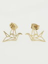 【倭物やカヤ公式店】 折鶴ピアス 和柄 和モダン アクセサリー ピアス 7KXZ8634レトロ モダン 和服 和 洋服 昭和レトロ