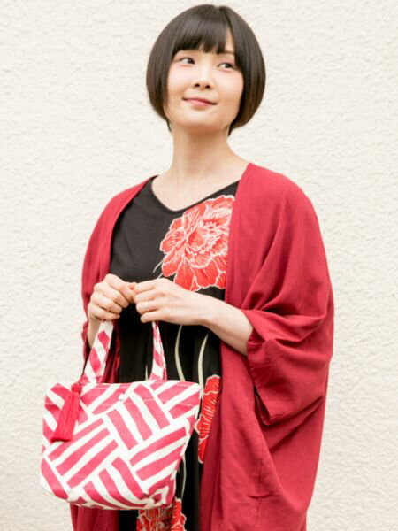 【2/4 20:00〜エントリーでポイント10倍】【倭物やカヤ】 公式 おおのかミニトート 和柄 和モダン がま口/バッグ他 バッグ/トート 7JMP0107