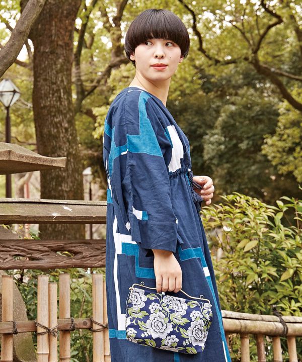 【2/4 20:00〜エントリーでポイント10倍】【倭物やカヤ】 公式 楚々（そそ）手持ちショルダーがま 和柄 和モダン がま口/バッグ他 バッグ/トート 7JNP1204