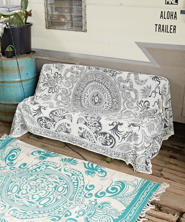 チャイハネ公式店 [トライバルマルチクロス（セミダブル）] エスニック アジアン ボヘミアン ファブリック 枕カバー/ピロケース ISAP1269