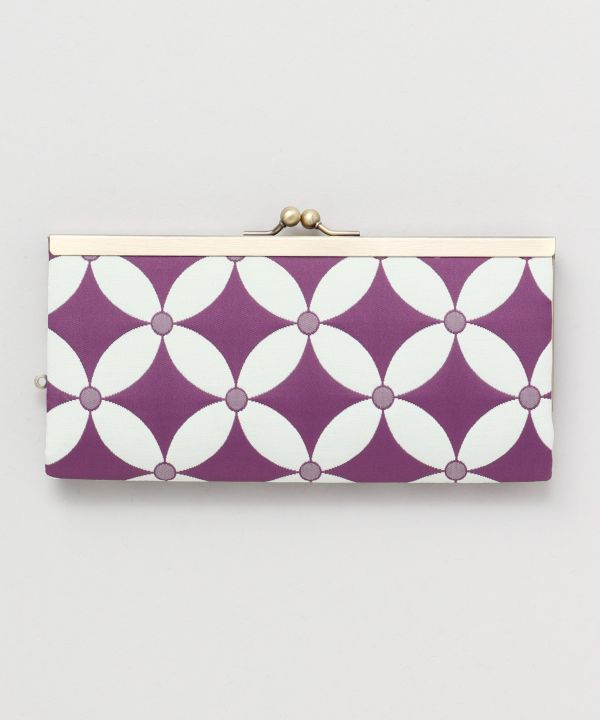 倭物やカヤ公式店 [小紋ふくれ長財布] 和柄 和モダン 和服　レトロ がま口/バッグ他 財布 7JWP9104