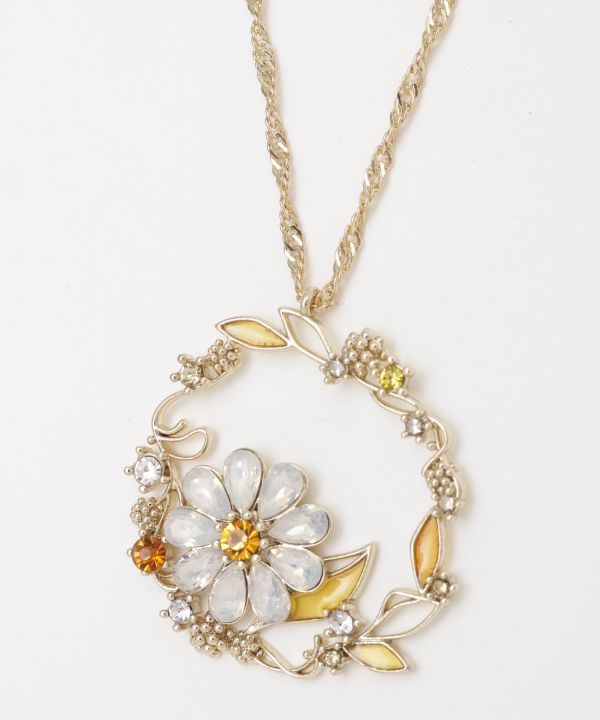 欧州航路公式店 [フラワーブーケネックレス] ヨーロッパ雑貨　ファッション 北欧 アクセサリー ネック..